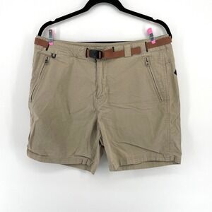 Roark Artifacts of Adventure Mens Shorts Size 34 Brown Belted Hiking Outdoor‎